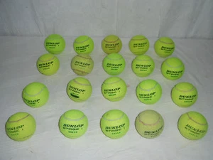 20 GEBRAUCHTE DUNLOP " STAGE 1 " TOP METHODIK KINDER TENNISBÄLLE - Bild 1 von 1