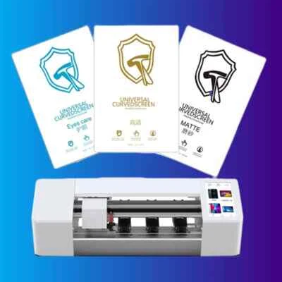 TPU Flexible Hydrogel Film Mechanic Sheet Curved Screen Protector HD Blue Mattes - Image 1 of 4