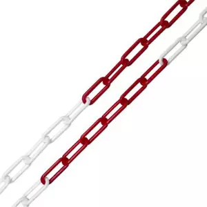 Absperrkette Warnkette Kunststoff Stahl Absperrung 10 Meter 25 Meter - Bild 1 von 6