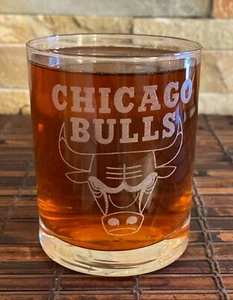 CHICAGO BULLS Collectible Whiskey Glass  - Picture 1 of 1