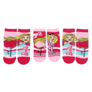 Barbie Socks Lot - 3 Pack Colorful Socks for Girls - Picture 1 of 8