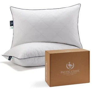 Juego de 2 almohadas de plumas de ganso tamaño queen Pacific Coast para dormir... - Imagen 1 de 8