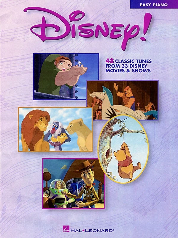 Disney for Easy Piano Sheet Music Vocal Melody Kids Movie Songs Hal Leonard Book - Image 1 of 1