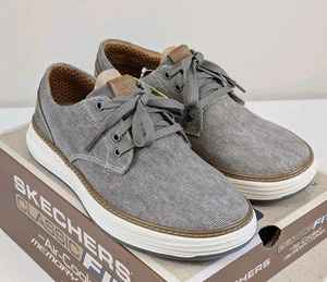 Skechers Moreno-Ederson Herren klassische Passform luftgekühlter Memory Foam Größe 8,5 W taupe - Bild 1 von 14