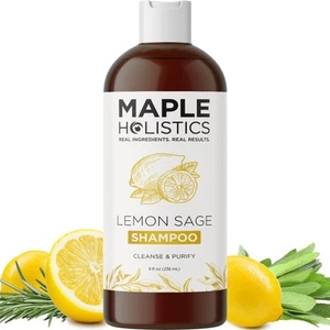 Sulfate Free Shampoo for Oily Hair - Lemon Sage Clarifying Shampoo for Build ... - Picture 1 of 9