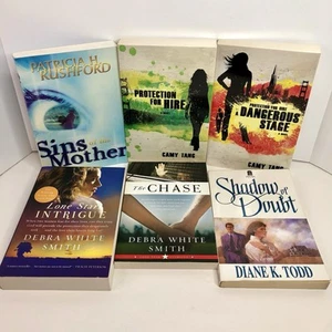 Lot of 6 Christian Contemporary Fiction Paperback Books Mixed Authors FREE SHIP - Picture 1 of 11