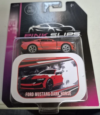 Jada Toys Pink Slips Ford Mustang Dark Horse - Orange/Red - w/ Storage Tin VHTF! - Image 1 of 3