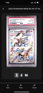 Pokemon Scarlet & Violet 151 Machoke Illustration Rare 177/165 Holo PSA 10 - Picture 1 of 3