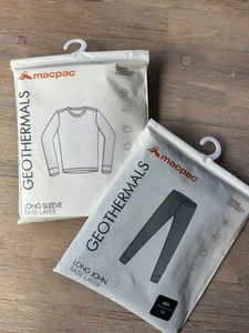 2 x MACPAC Geothermals Base Layers Top & Pants Two Piece Set Kids Size 12 Unisex - Picture 1 of 10