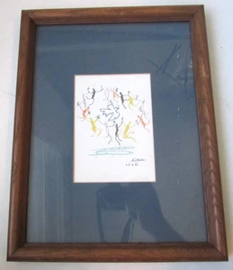 Original 1961 Picasso La Ronde de la Jeunesse Lithographie Jugendkreis - Bild 1 von 3