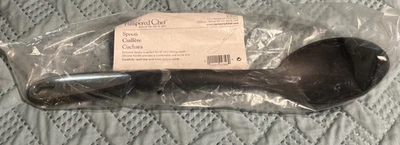 Pampered Chef 13" SPOON #2356 Black Silicone NEW IN PACKAGE - Image 1 of 4