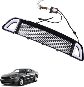 Front Bumper Upper Grille DRL Signal Replacement 2013 2014 Mustang 02HGL1211ABK - Picture 1 of 7
