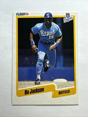 Bo Jackson ~ Paneles inferiores Fleer Box 1990 corte a mano #C-15 🎖️MUY RARO🎖️ Foto 1 de 4