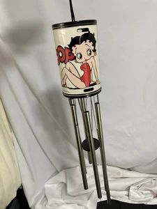 Vintage Betty Boop Windspiel rot Kleid Hund 1998 King Features - Bild 1 von 6