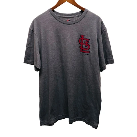 St. Louis Cardinals MLB Majestic T-Shirt Men’s Large Retro Style T10 Cover