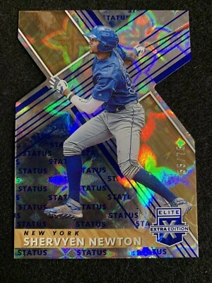 2019 Elite Extra Edition Status Die Cut 55/75 Blue Shervyen Newton 🔥⚾️🔥 - Image 1 of 2