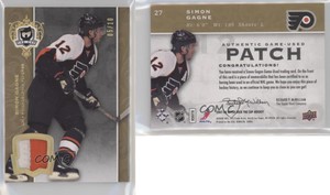 2007-08 Upper Deck The Cup Gold Patch /10 Simon Gagne #27 Patch
