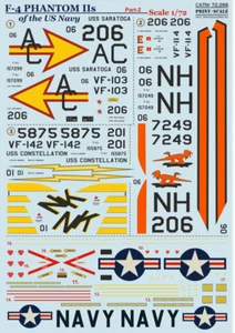 Print Scale 72-266 1/72 scale Decal for airplane - F-4 Phantom IIs Part-2 - Picture 1 of 12