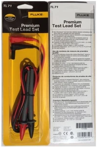 Juego de cables de prueba Fluke TL71 Premium, ángulo recto para clip de cocodrilo TP88, AC175 EE. UU. - Imagen 1 de 5