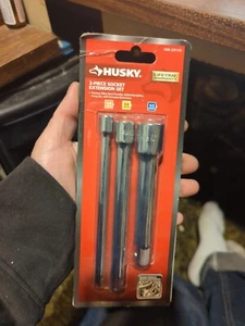 Husky 3-Piece Socket Extension Set 1/4” 3/8” 1/2” - 1006229519 - New in package - Imagen 1 de 11