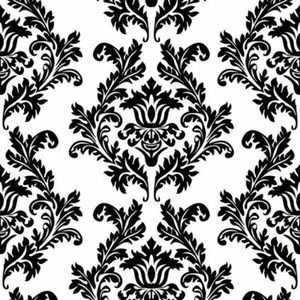 TWO Individual Paper Luncheon Decoupage Napkins Black MOTIF RELIEF On White - Picture 1 of 11