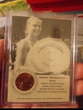 María Sharapova Tennis Player Uncirculated Lincoln Card 2004 Authenticated Ink$$