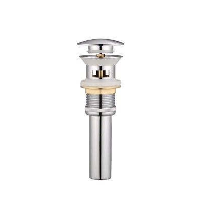 A ADENK Bathroom Faucet Container Brass Wash Basin Sink Pop-Up Drain Plug with Overflow