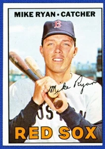 1967 Topps Baseball # 223 Mike Ryan Boston Medias Rojas Miscut - Imagen 1 de 2