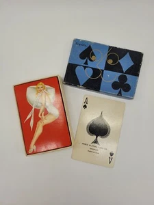 Vintage 1940s Esquire Pin Up Ladies Playing Cards & Box Full Deck No Jokers (C1) - Picture 1 of 8