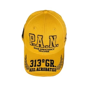 Cappello Uomo Aeronautica Militare HA1154 Cappellino Ricamato Giallo Pilota Frec - Picture 1 of 3