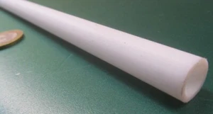 PTFE Teflon Straight Tube 1/2" OD x 3/8" ID x 1/16" Wall x 3 Foot Length - Picture 1 of 6