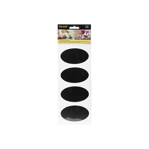 Securit Kreidetafel Sticker Set oval, schwarz (1 Set) - Bild 1 von 1
