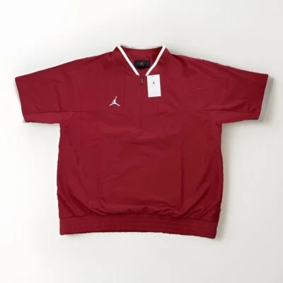Nike Air Jordan SS Coaches Golf Training 1/4 Jacket Red CV5858-613 Men’s Sz L - Image 1 of 4