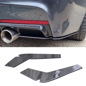 Carbon Fiber Rear Bumper Splitters Winglet Side Lip Aprons For BMW F30 2012-2019 - Picture 1 of 14