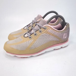 Footjoy Empower US Lace Up Athletic Golf Shoe Womens Size 9.5 White Pink Gray - Picture 1 of 9