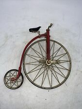 🌟 Victorian Bicycle Bike High Wheeler Collectible "Big" Red Bike