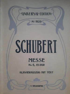 Franz Schubert: "Messe Nr6  in Es-Dur" Piano Klavierauszug - Bild 1 von 2
