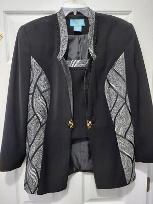 Chaqueta Blazer Vintage Faith Talla 14 Manga Larga Pieza Interior Forrada  Foto 1 de 4