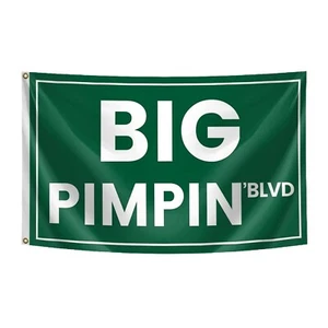Big Pimpin‘blvd Funny Quote 3x5 Feet Flag Banner - Picture 1 of 5