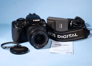 Canon EOS 400D DSLR Camera 10.1MP EF-S 18-55mm f/3.5-5.6 II Lens * Fully Working - Picture 1 of 8