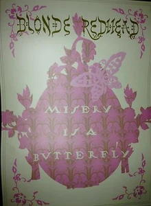 🔥 Blonde Redhead- Misery Is A Butterfly Promotional Poster 18x24 4AD RARE! - Picture 1 of 5