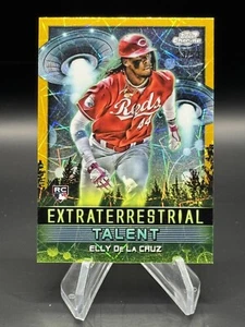 2024 Topps Cromo Cósmico #ET-2 Elly De La Cruz Talento Extraterrestre ORO/50 - Imagen 1 de 3