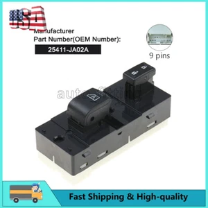New Window Switch Front Passenger Right for Nissan Altima 2007-2012 25411JA02A - Picture 1 of 4