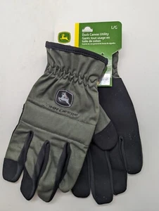 John Deere - Large Duck Canvas Utility Work Gloves - Picture 1 of 2