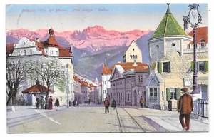 AK Bolzano Via del Museo Alto Adige Italia 1925 Postkarte Ansichtskarte Italien - Picture 1 of 2