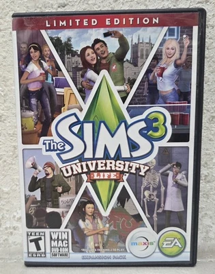 The Sims 3 University Life PC Video Game 2013 Win Mac EA Life Simulation - Image 1 of 4