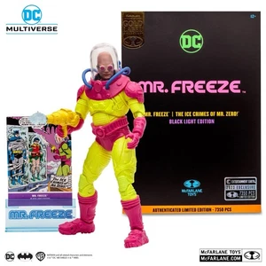DC Multiverse Mr. Figura McFarlane Toys Freeze Black Light Gold Label 2023 Excl. - Imagen 1 de 4