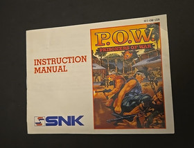 Nintendo NES Instruction Manual P.O.W. Prisoners of War
