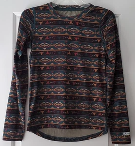 Terramar Kids Southwestern Base Layer Long Sleeve Shirt Longhorn Size L - EUC - Picture 1 of 11