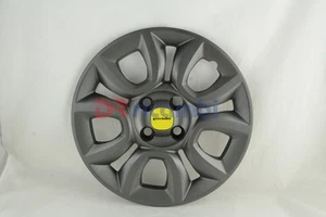 COPPA COPRICERCHIO COPRIMOZZO RUOTA LOGO GIALLO "15" PER FIAT PANDA MURAMA 1310G - Picture 1 of 4